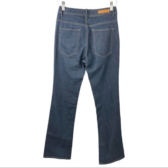 Elie Tahari Jade High Rise Retro Slim Boot Cut Jeans in Dark Wash Size 2 - Picture 3 of 7